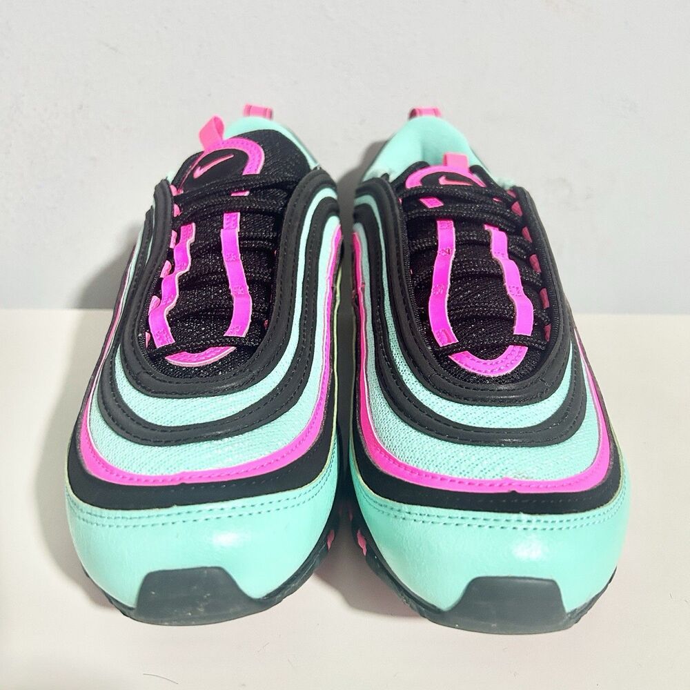Nike Air Max 97 “Hyper Turquoise” Men’s Size 9 Pink Cushioned Lifestyle Sneakers - Picture 3 of 8
